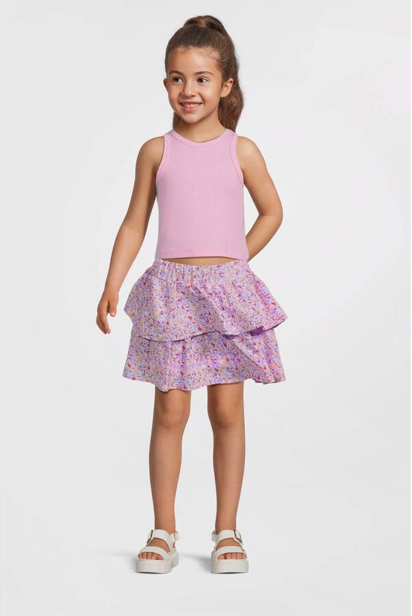 Name It Volantrok NKFVINAYA SKIRT FFF NOOS Kunstvezel Stretch All-over print