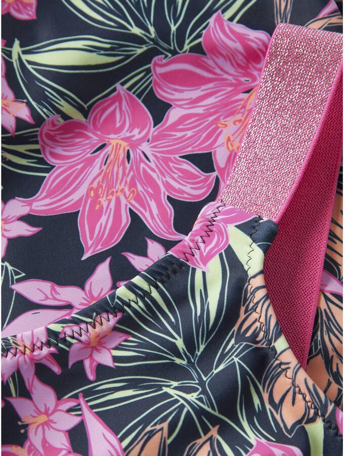 NAME IT KIDS badpak NKFZERIA roze donkerblauw - Foto 2