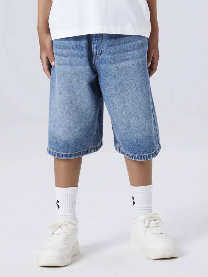 NAME IT KIDS baggy short medium blue denim