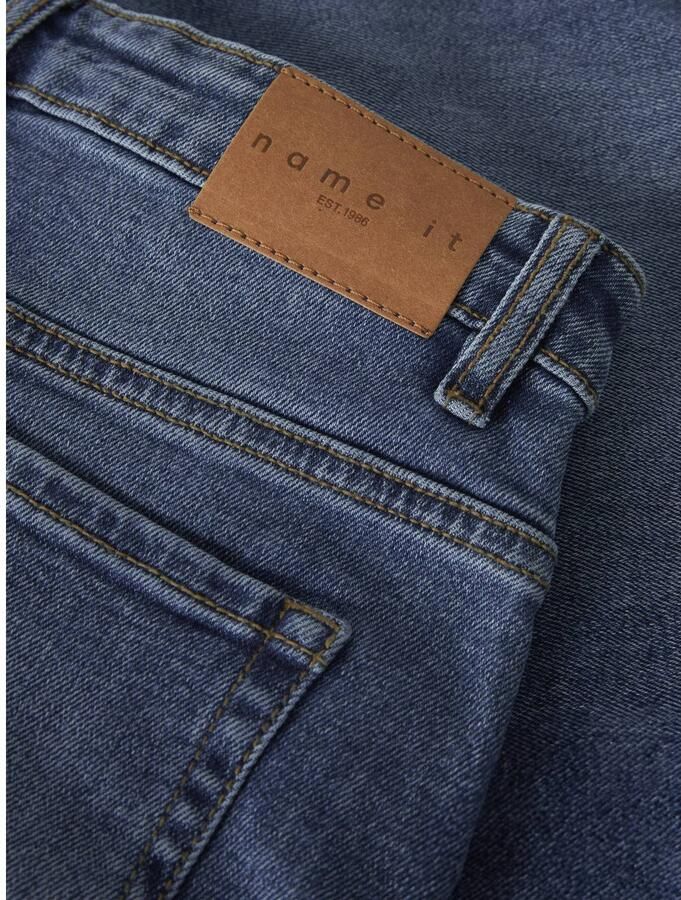 NAME IT KIDS barrel jeans medium blue Blauw Meisjes Denim Effen - Foto 2