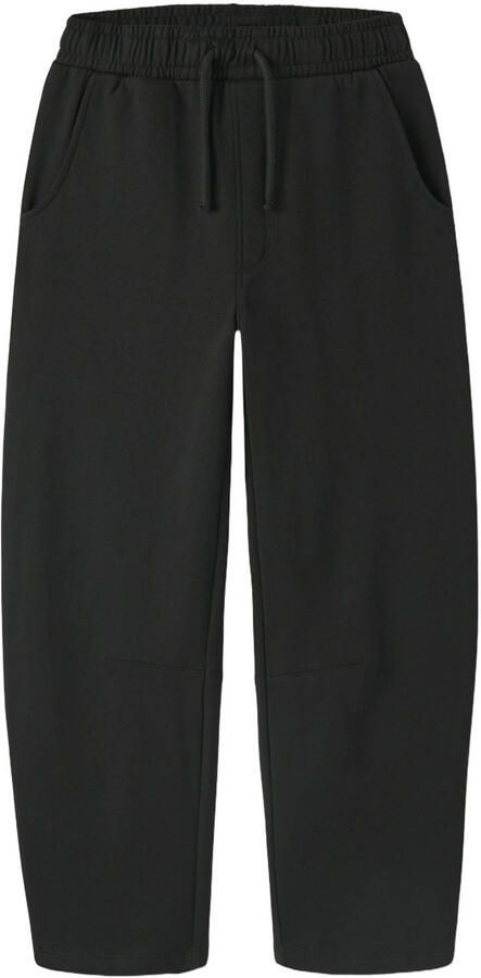 NAME IT KIDS barrel sweatpants zwart Broek Effen