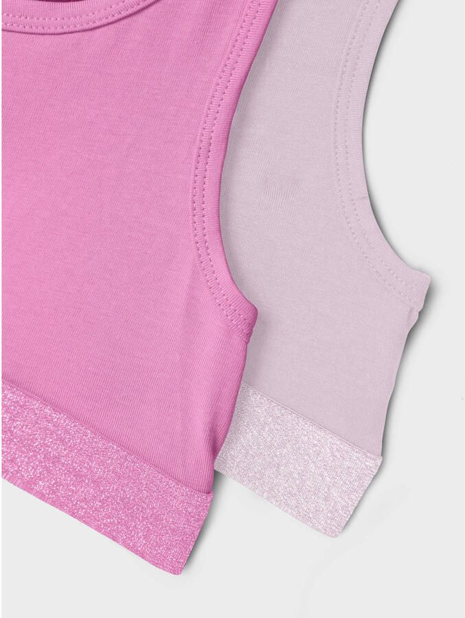 NAME IT KIDS bh top roze lichtroze (set van 2) - Foto 3