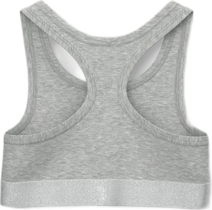 NAME IT KIDS bh top set van 2 zwart grijs melange