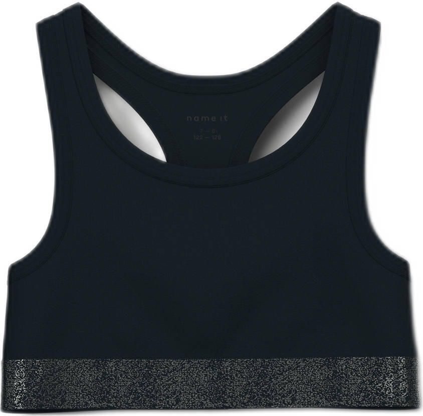 NAME IT KIDS bh top zwart grijs melange (set van 2) - Foto 2