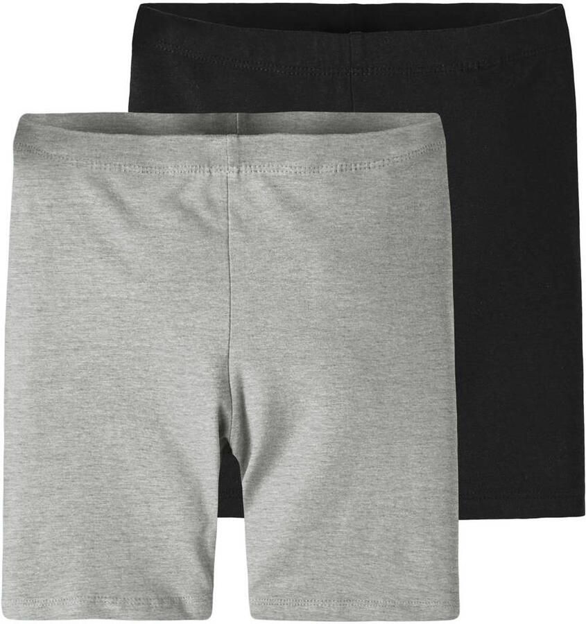 Name It Fietsbroekje NKFVIVIAN 2P SOLID SHORT LEGGING NOOS (set 2-delig)