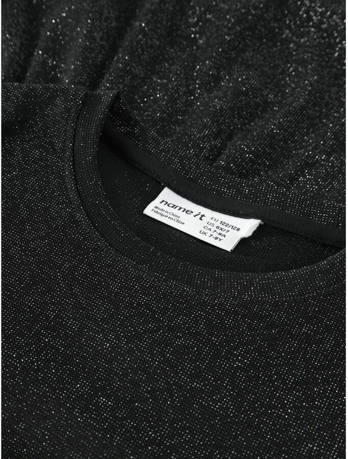 NAME IT KIDS blousetop zwart met glitter - Foto 2