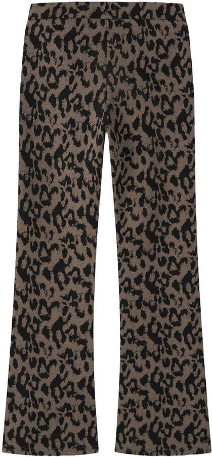 NAME IT KIDS bootcut broek met panterprint bruin - Foto 2