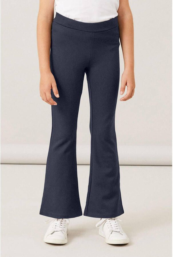 Name It Bootcutbroek NKFFRIKKALI BOOTCUT PANT NOOS effen casual uitlopend viscosemix zonder kraag