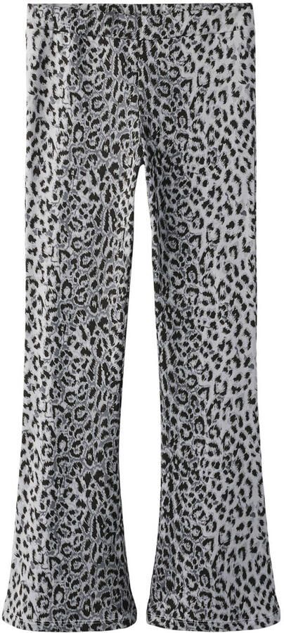 NAME IT KIDS bootcut casual broek grijs