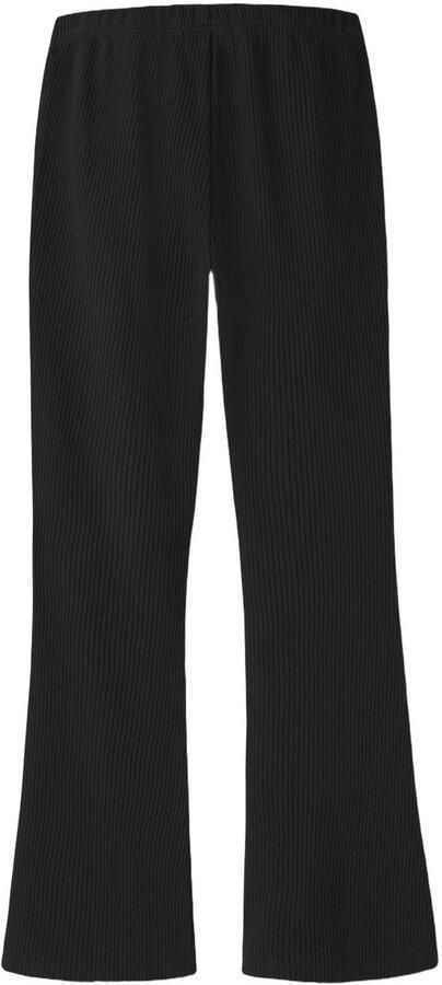 NAME IT KIDS bootcut casual broek zwart