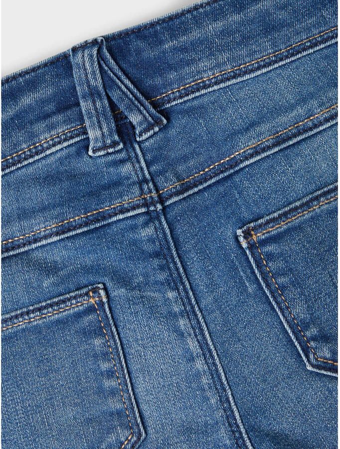 Name it KIDS bootcut fit jeans NKFPOLLY black denim Blauw Meisjes Stretchdenim 116