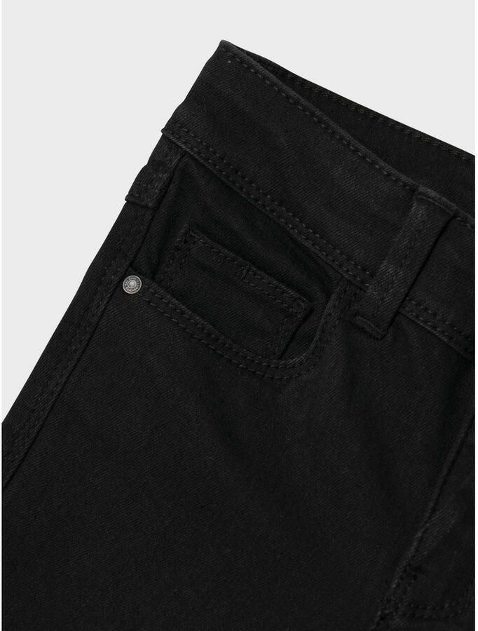 Name it KIDS bootcut fit jeans NKFPOLLY black denim Zwart Meisjes Stretchdenim 104