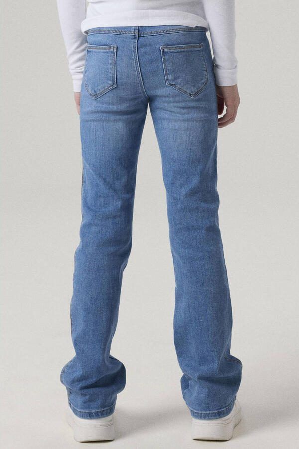 Name it KIDS bootcut fit jeans NKFPOLLY black denim Blauw Meisjes Stretchdenim 110 - Foto 2
