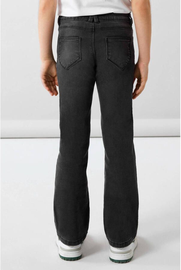 Name it KIDS bootcut fit jeans NKFPOLLY black denim Grijs Meisjes Stretchdenim 116 - Foto 4