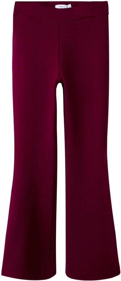 NAME IT KIDS bootcut legging donkerrood