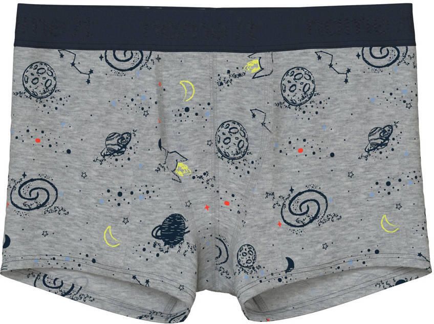 NAME IT KIDS boxershort grijs blauw donkerblauw (set van 3) - Foto 3