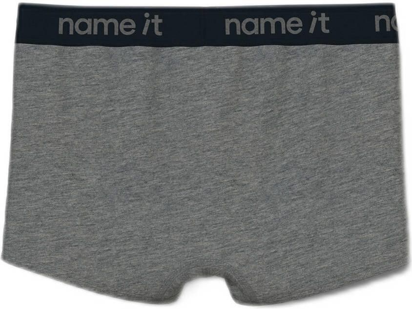 NAME IT KIDS boxershort groen grijs (set van 3) - Foto 3