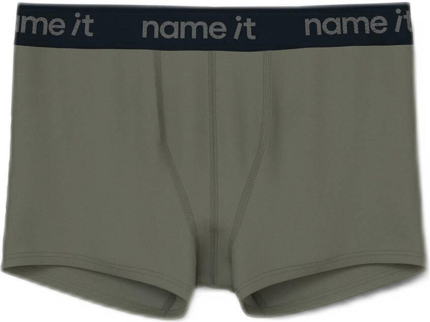 NAME IT KIDS boxershort groen grijs (set van 3) - Foto 2