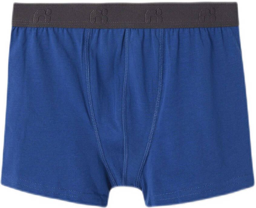 NAME IT KIDS boxershort Iron Space set van 3 donkergrijs blauw