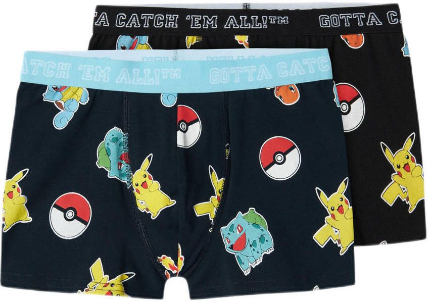 NAME IT KIDS boxershort NKMASGAR POKEMON set van 2 zwart multicolor - Foto 3