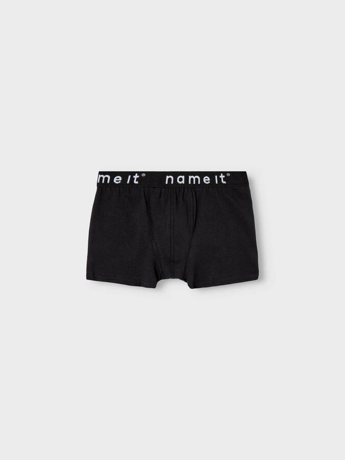 Name it KIDS boxershort NKMBOXER set van 3 zwart Jongens Stretchkatoen 122 128