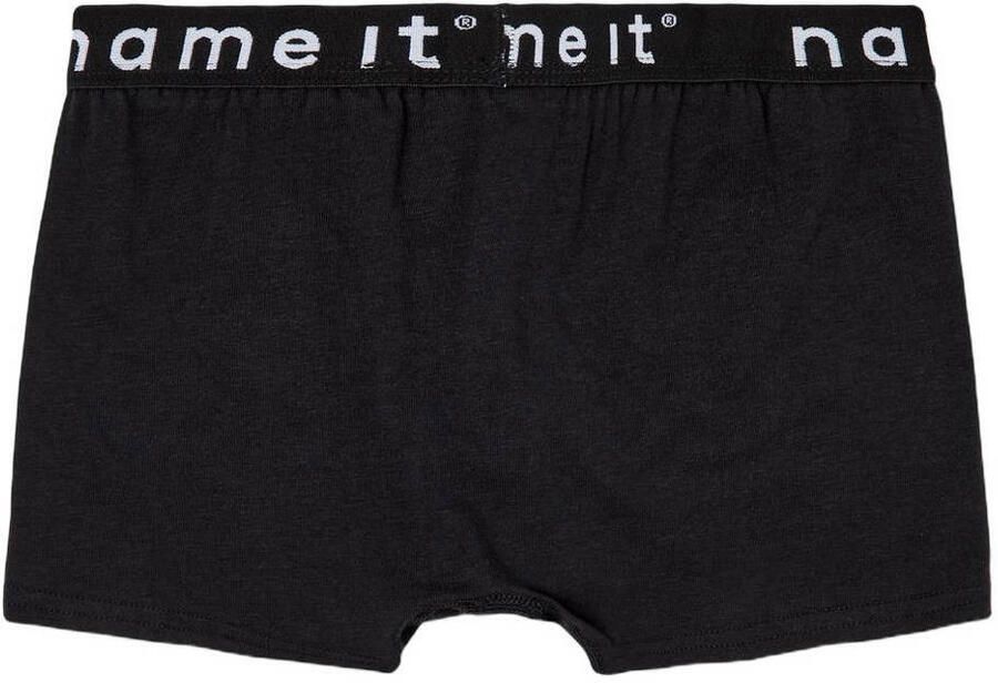 Name it KIDS boxershort NKMBOXER set van 3 zwart Jongens Stretchkatoen 122 128