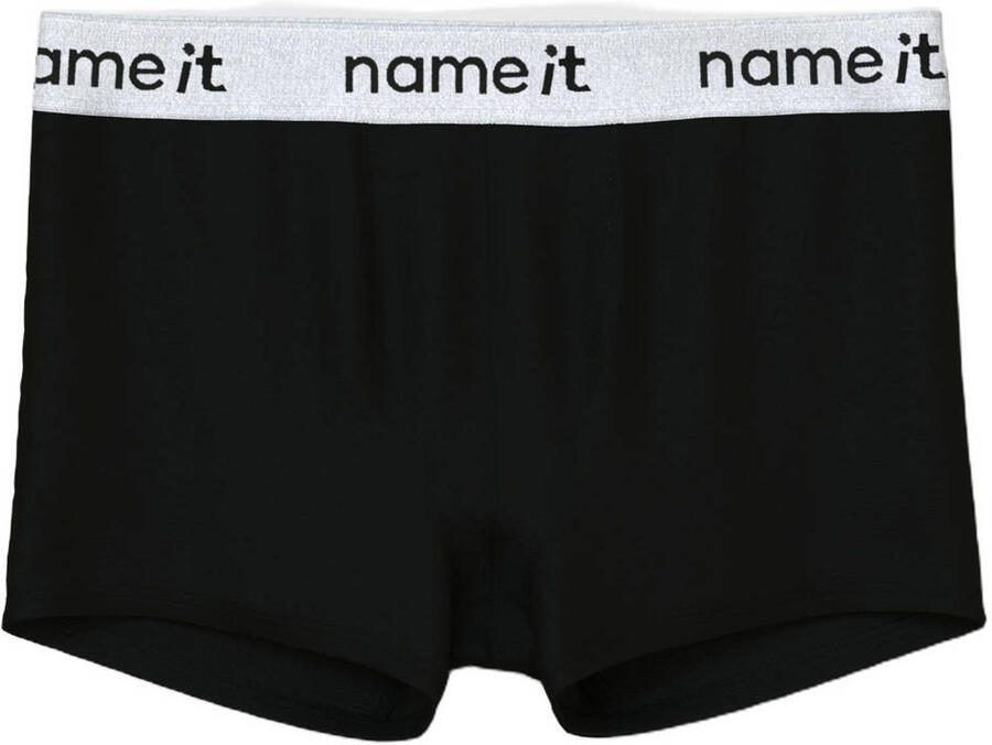 NAME IT KIDS boxershort NKMBOXER set van 3 zwart wit - Foto 2