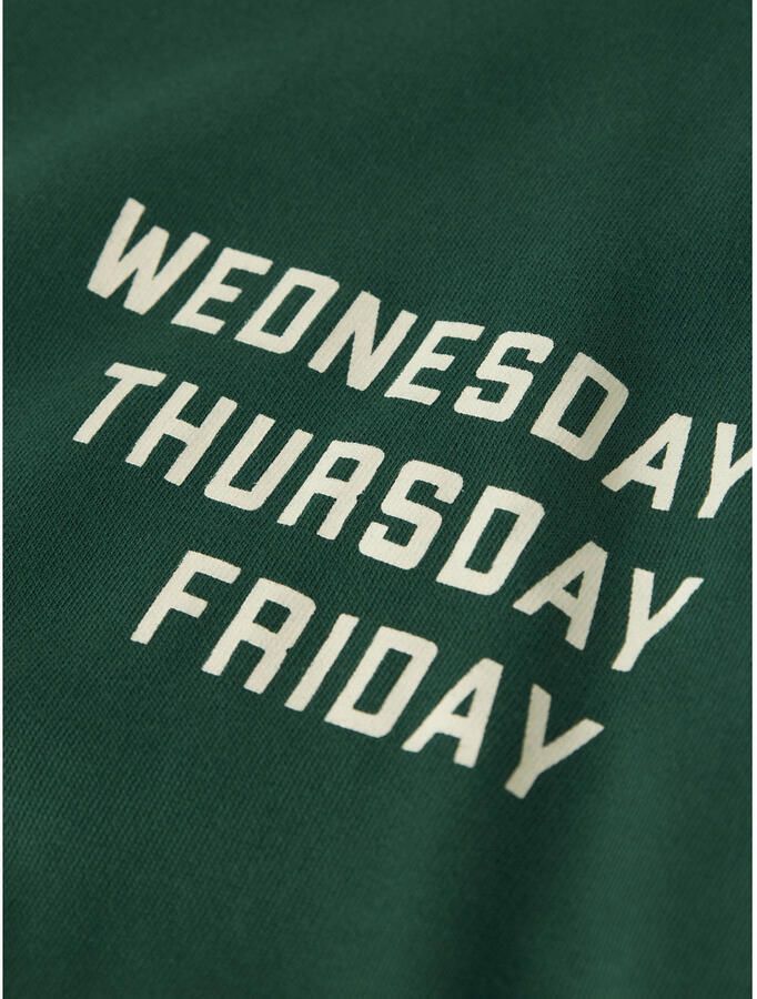 NAME IT KIDS boxy hoodie met backprint groen - Foto 2
