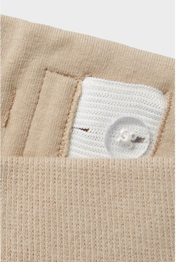 Name it KIDS broek NKMHONK beige Jongens Sweat Effen 104