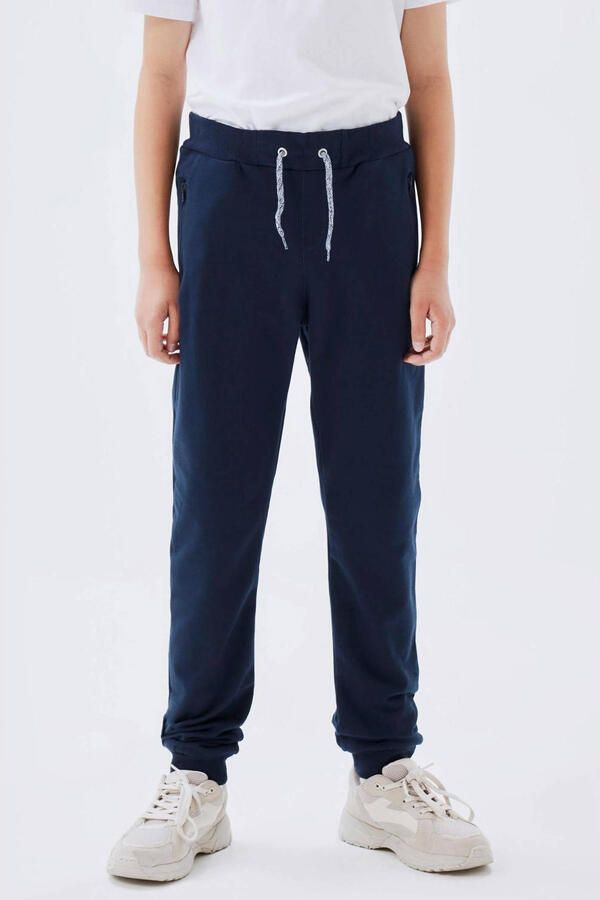 Name it KIDS broek NKMHONK marine Blauw Sweat Effen 110