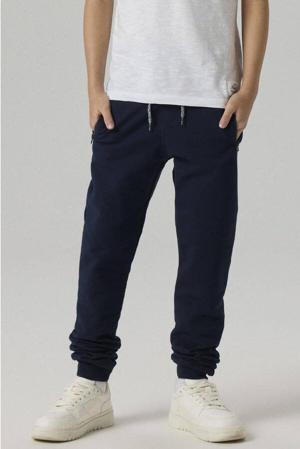 Name it KIDS broek NKMHONK marine Blauw Sweat Effen 122 - Foto 3