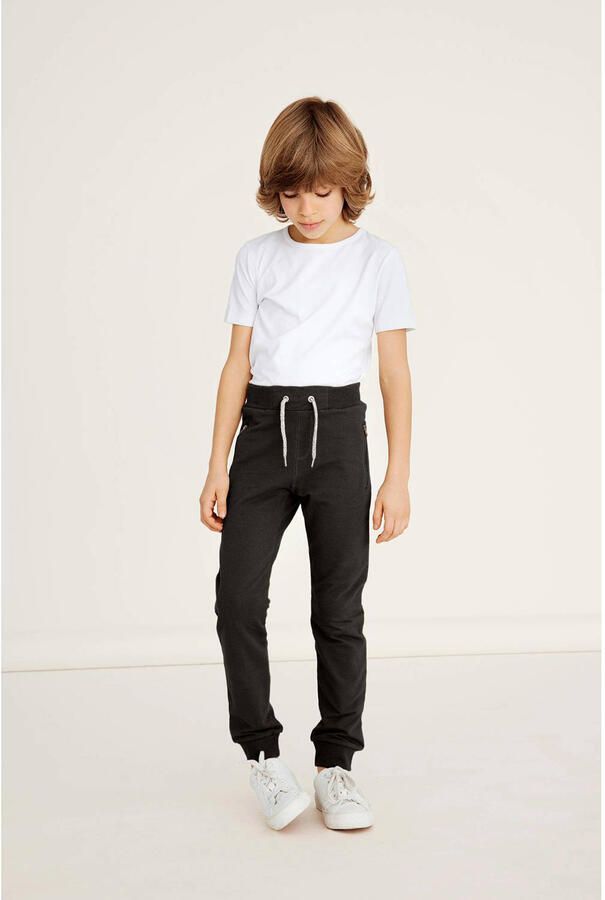 Name it KIDS broek NKMHONK zwart Sweat Effen 122