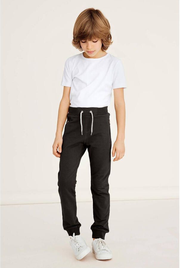 Name it KIDS broek NKMHONK zwart Sweat Effen 104