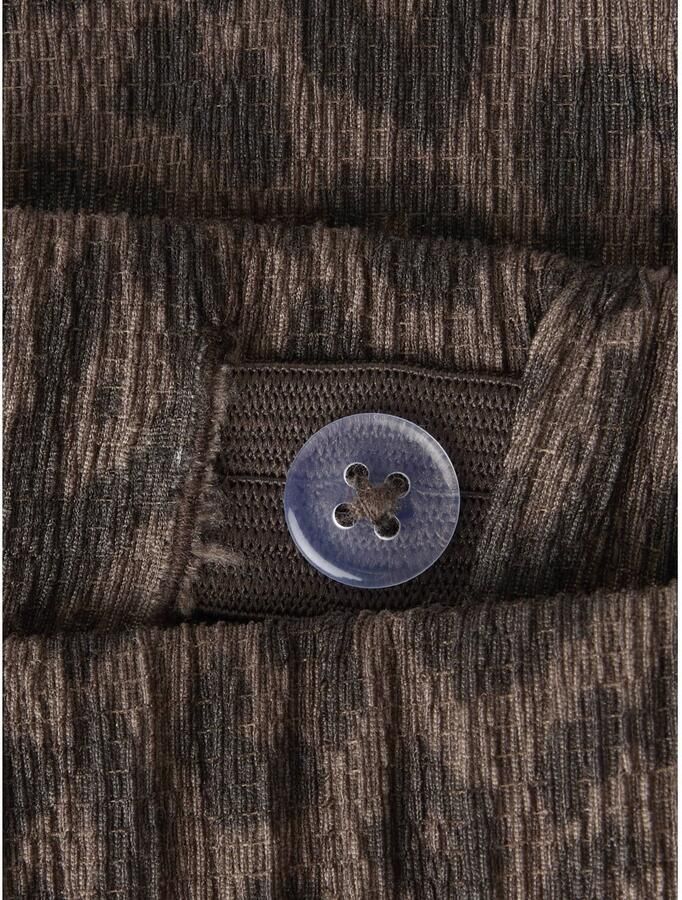 NAME IT KIDS casual broek met panterprint donkerbruin - Foto 2