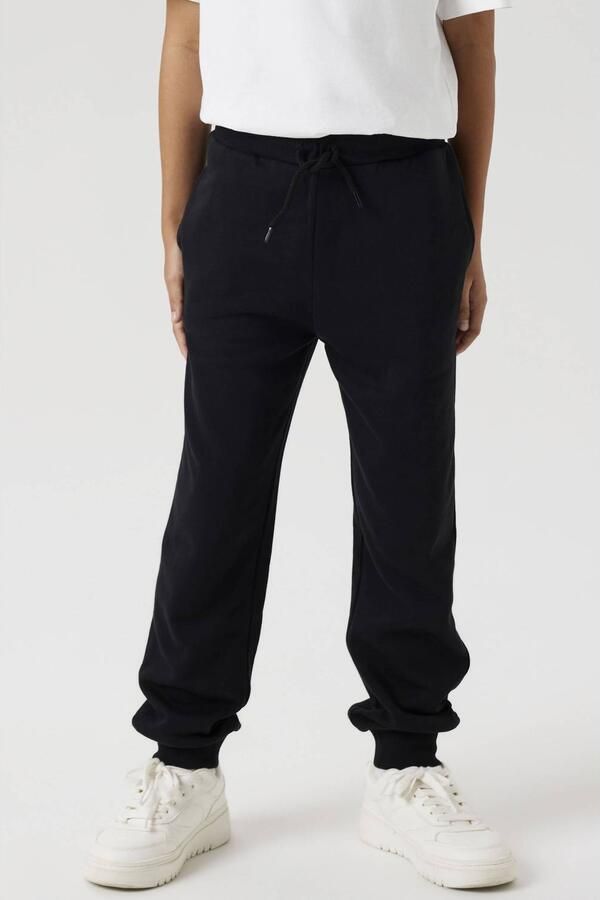 NAME IT KIDS casual broek zwart Jongens Katoen Effen - Foto 2