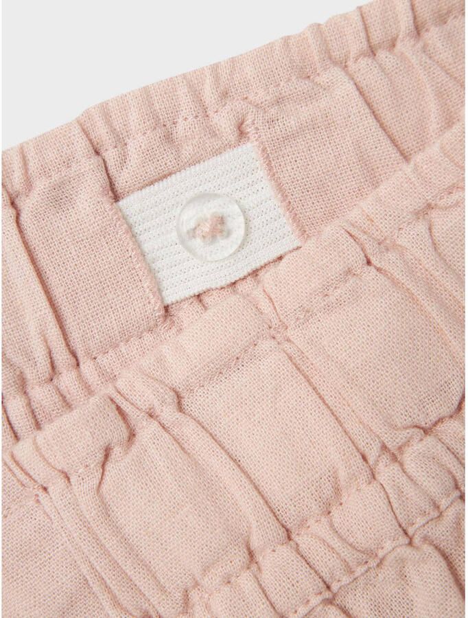 Name it KIDS casual short NKFFALINNEN licht oudroze Korte broek Meisjes Katoen 152