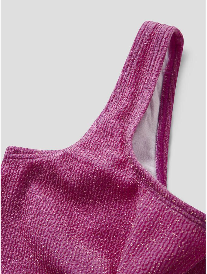NAME IT KIDS crop bikini met glitters roze - Foto 2