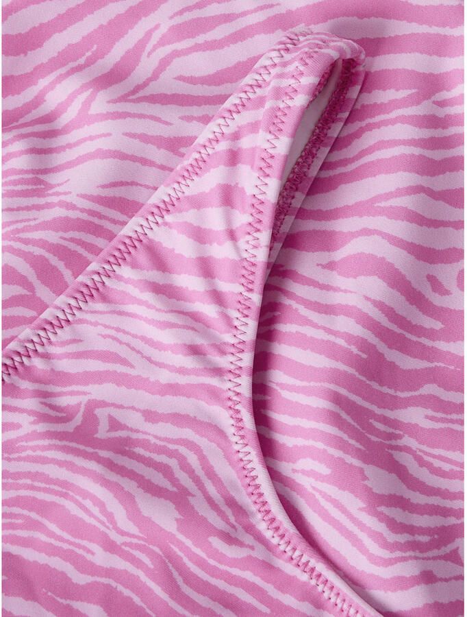 NAME IT KIDS crop bikini met zebraprint roze - Foto 2