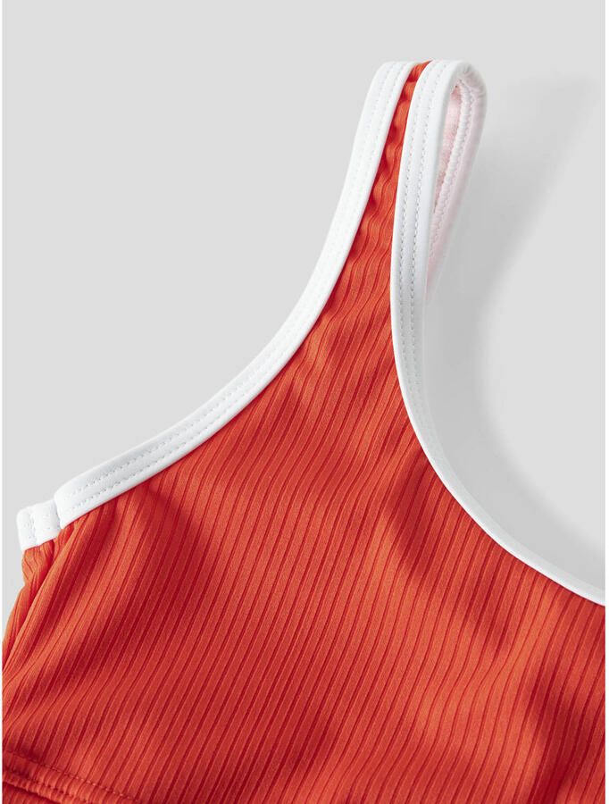 NAME IT KIDS crop bikini oranjerood - Foto 2