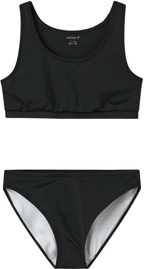 NAME IT KIDS crop bikini zwart
