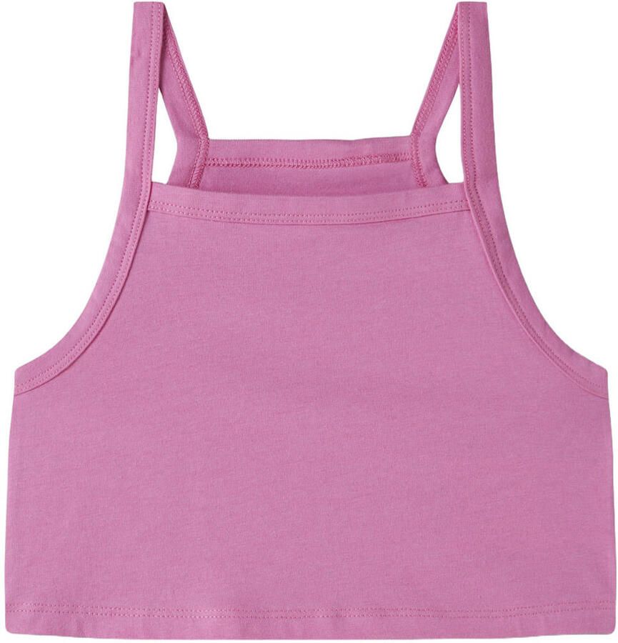 NAME IT KIDS cropped top roze wit (set van 2) - Foto 2