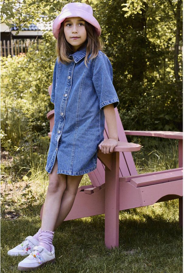 NAME IT KIDS denim blousejurk medium blue denim - Foto 2