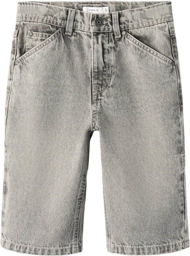NAME IT KIDS denim loose short grey denim