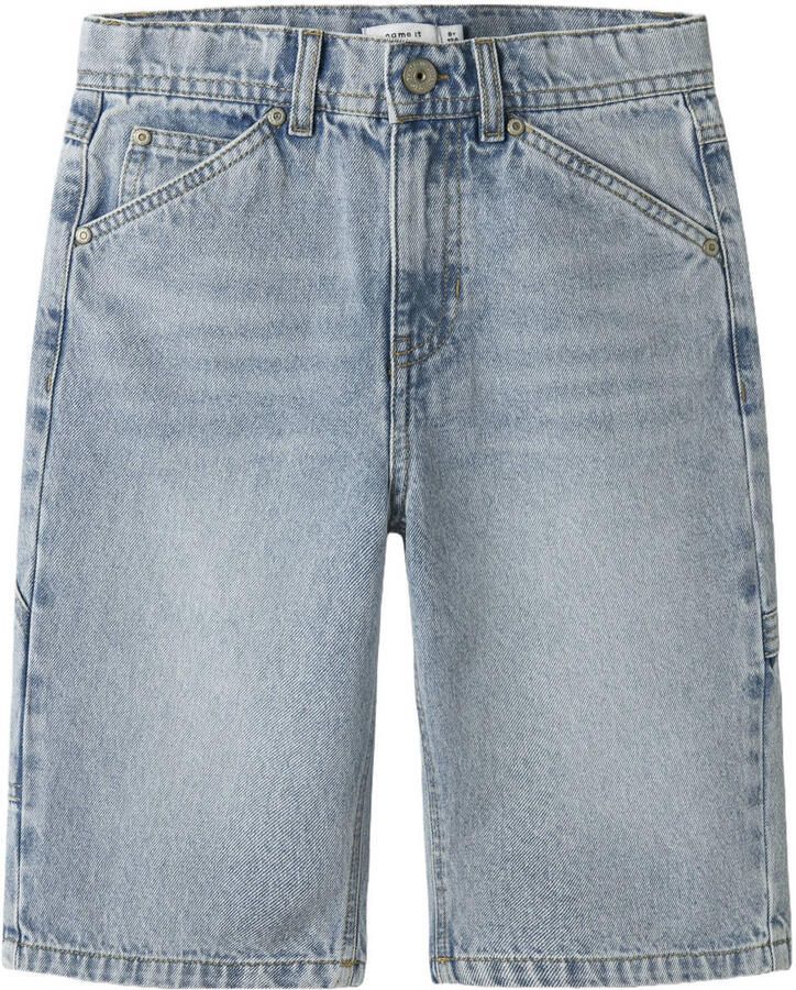 NAME IT KIDS denim loose short light blue bleached
