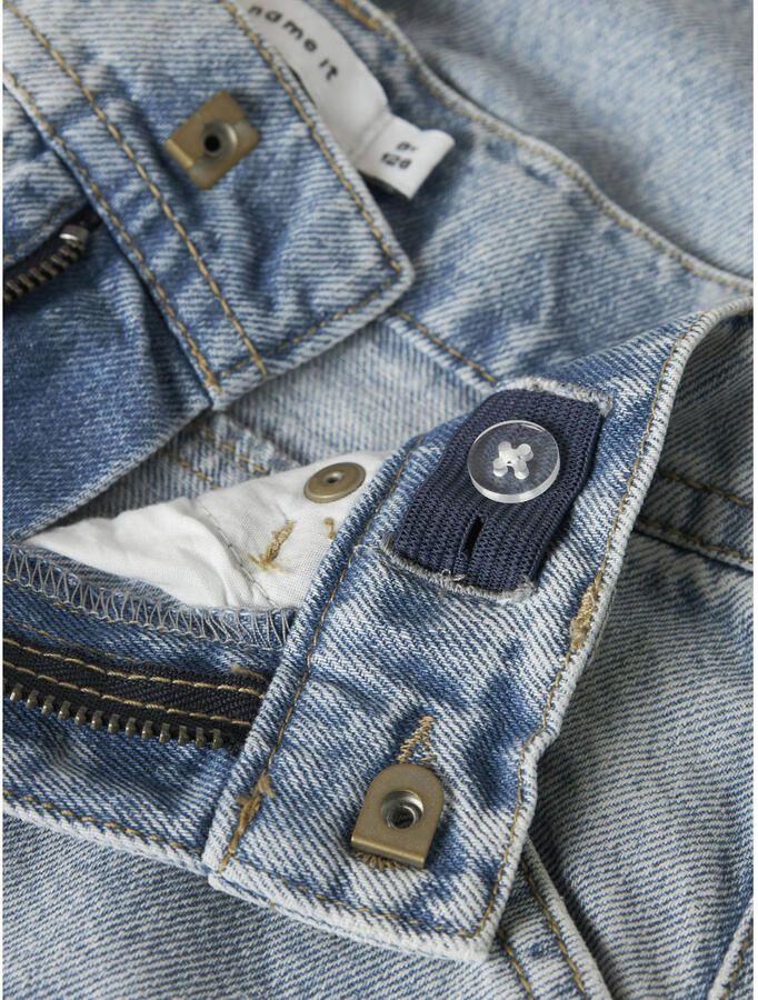 NAME IT KIDS denim loose short light blue bleached - Foto 3