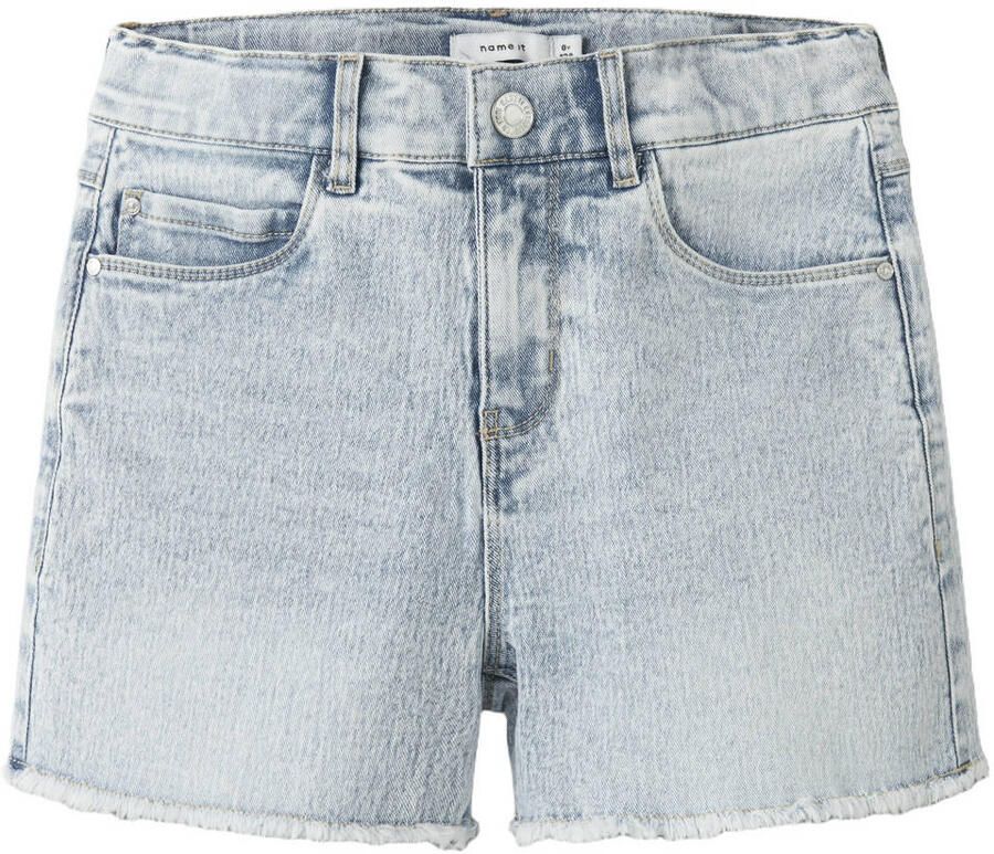 NAME IT KIDS denim mom short light blue bleached