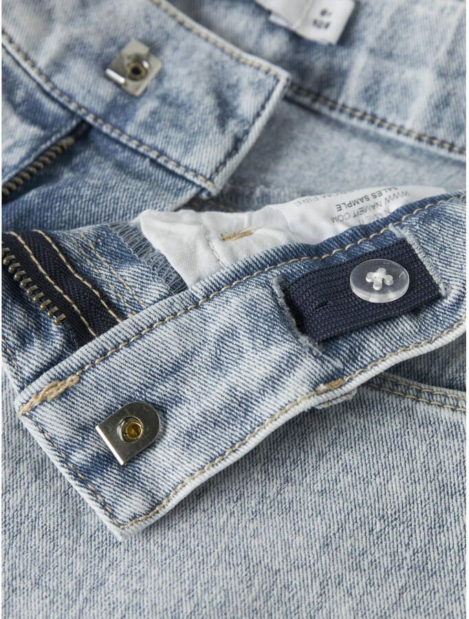 NAME IT KIDS denim mom short light blue bleached - Foto 3