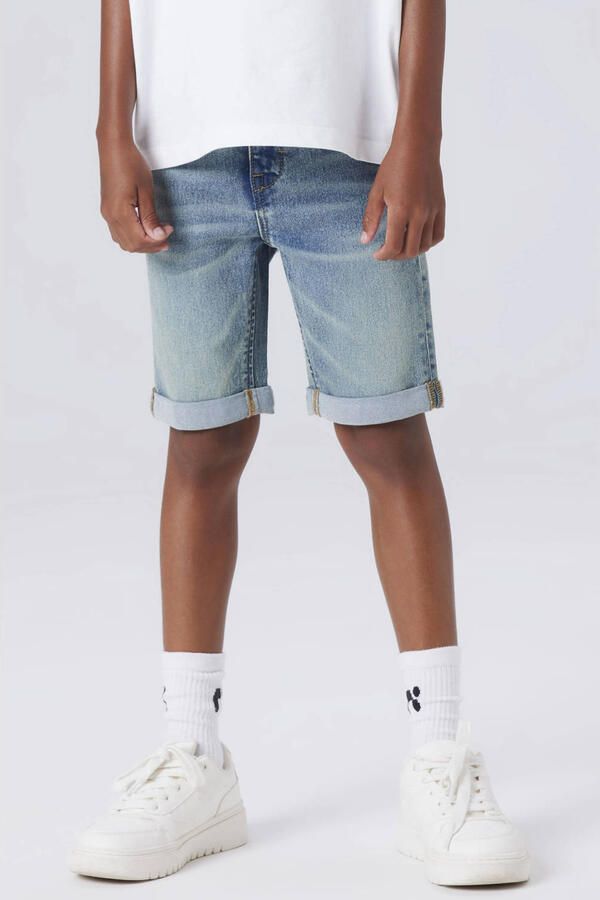NAME IT KIDS denim slim short vintage medium blue