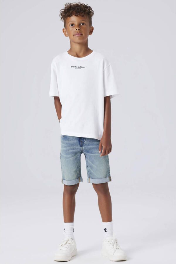 NAME IT KIDS denim slim short vintage medium blue - Foto 3