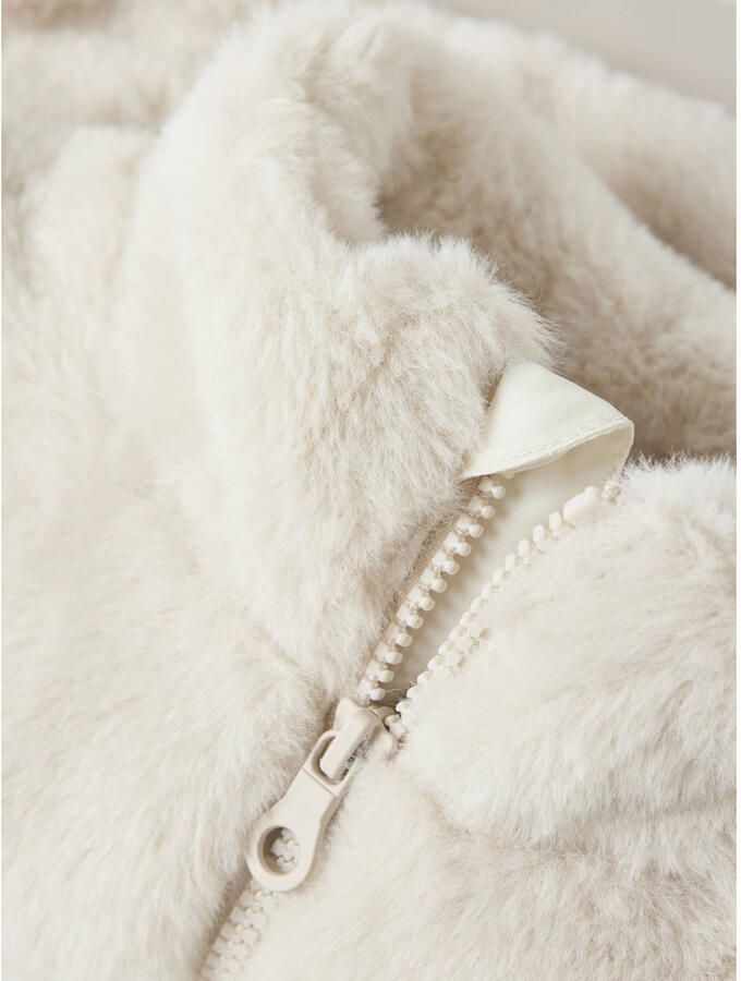 NAME IT KIDS imitatiebonten faux fur jas ecru - Foto 2